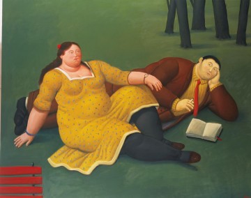 Fernando Botero Painting - Las bellas voluptuosas Fernando Botero
